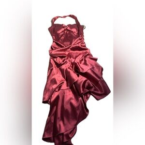 JUNO Dress Collection Halter Hi-Lo Dress